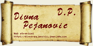 Divna Pejanović vizit kartica